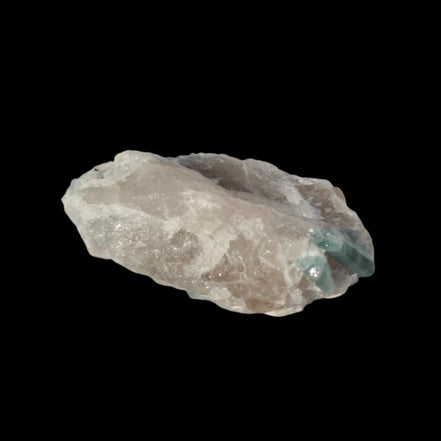 Blue Tourmaline on matrix from Afghanistan 81.8ct 16.4g in sunshine - Rocks and Things Store