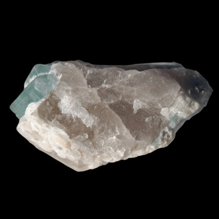 Blue Tourmaline on matrix from Afghanistan 81.8ct 16.4g in sunshine - Rocks and Things Store