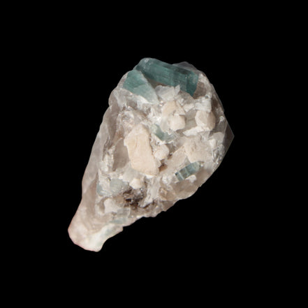 Blue Tourmaline on matrix from Afghanistan 81.8ct 16.4g in sunshine - Rocks and Things Store