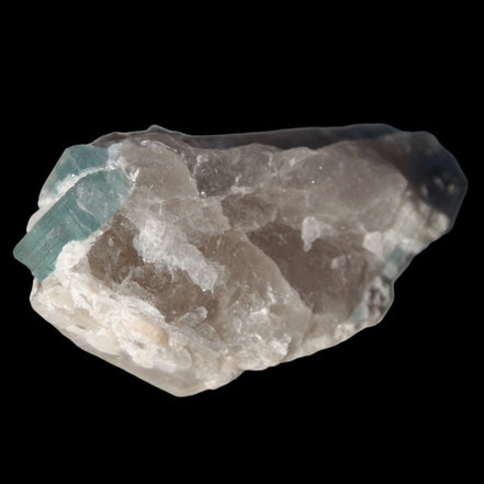 Blue Tourmaline on matrix from Afghanistan 81.8ct 16.4g in sunshine - Rocks and Things Store