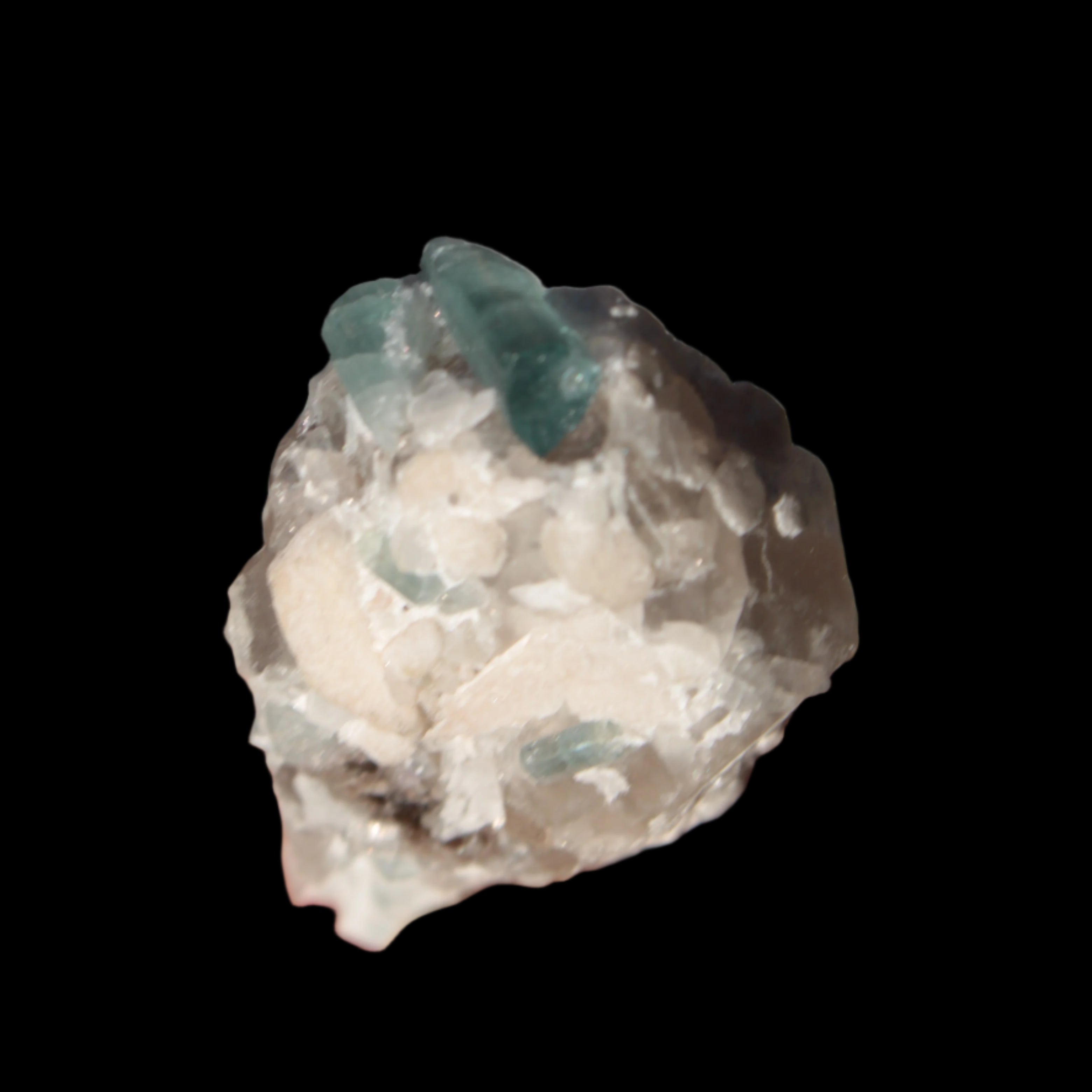 Blue Tourmaline on matrix from Afghanistan 81.8ct 16.4g in sunshine - Rocks and Things Store