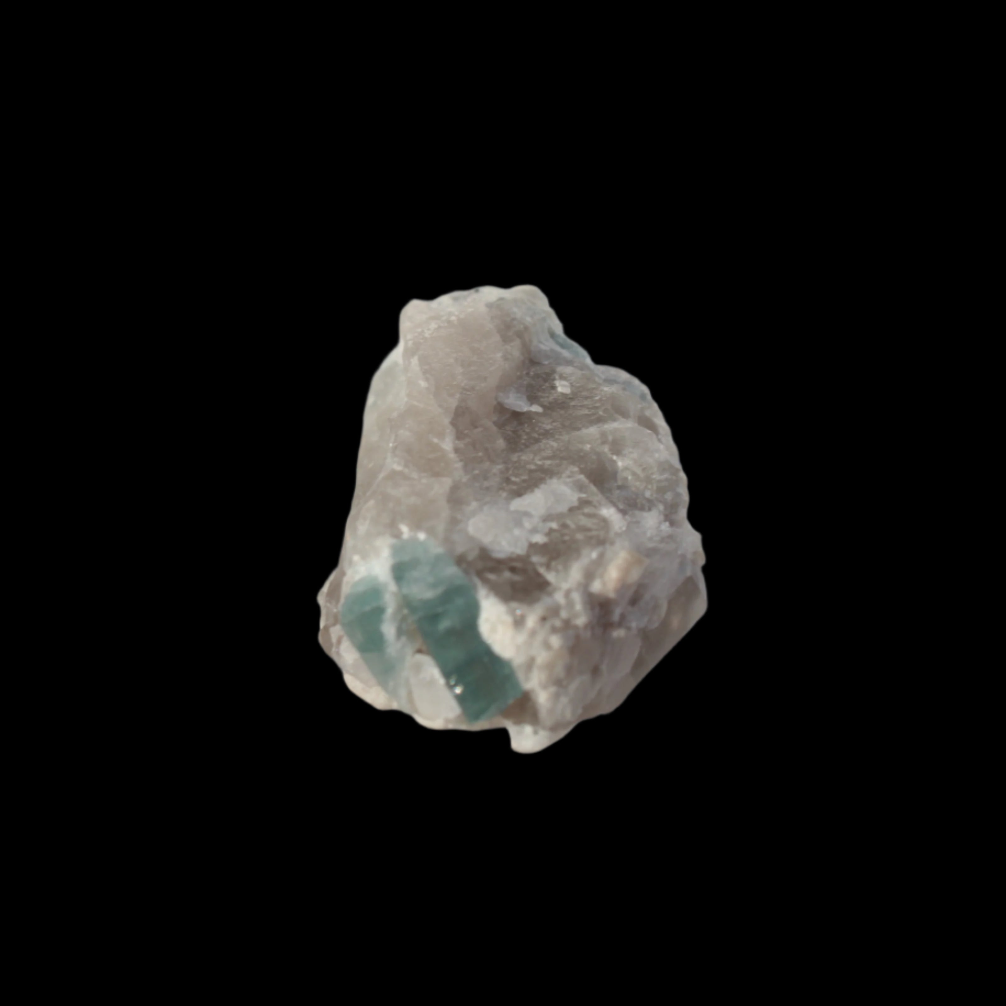 Blue Tourmaline on matrix from Afghanistan 81.8ct 16.4g in sunshine - Rocks and Things Store