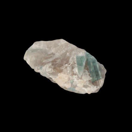 Blue Tourmaline on matrix from Afghanistan 81.8ct 16.4g in sunshine - Rocks and Things Store