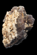 Cubic Fluorite cluster with UV reactive Calcite 278g in sunshine - Rocks and Things Store