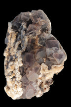 Cubic Fluorite cluster with UV reactive Calcite 278g in sunshine - Rocks and Things Store
