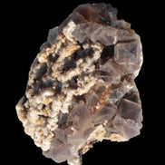 Cubic Fluorite cluster with UV reactive Calcite 278g in sunshine - Rocks and Things Store