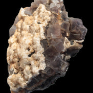 Cubic Fluorite cluster with UV reactive Calcite 278g in sunshine - Rocks and Things Store