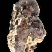 Cubic Fluorite cluster with UV reactive Calcite 278g in sunshine - Rocks and Things Store