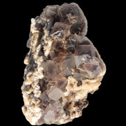 Cubic Fluorite cluster with UV reactive Calcite 278g in sunshine - Rocks and Things Store