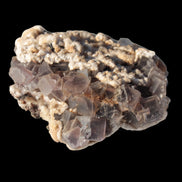 Cubic Fluorite cluster with UV reactive Calcite 278g in sunshine - Rocks and Things Store