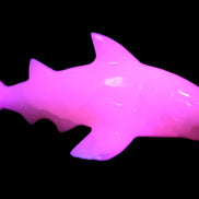 Mangano Calcite hand-carved shark 687g Rocks and Things