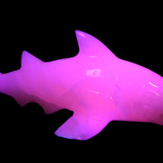 Mangano Calcite hand-carved shark 687g Rocks and Things