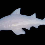 Mangano Calcite hand-carved shark 687g Rocks and Things