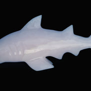 Mangano Calcite hand-carved shark 687g Rocks and Things