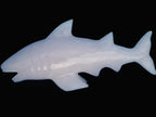 Mangano Calcite hand-carved shark 687g Rocks and Things