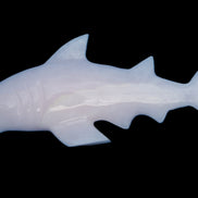 Mangano Calcite hand-carved shark 687g Rocks and Things