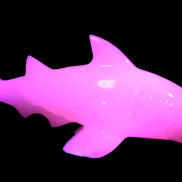 Mangano Calcite hand-carved shark 687g Rocks and Things