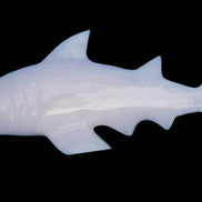 Mangano Calcite hand-carved shark 687g Rocks and Things