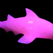 Mangano Calcite hand-carved shark 687g Rocks and Things