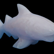 Mangano Calcite hand-carved shark 687g Rocks and Things