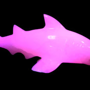 Mangano Calcite hand-carved shark 687g Rocks and Things