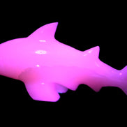 Mangano Calcite hand-carved shark 687g Rocks and Things