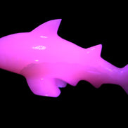 Mangano Calcite hand-carved shark 687g Rocks and Things