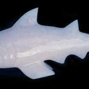 Mangano Calcite hand-carved shark 687g Rocks and Things