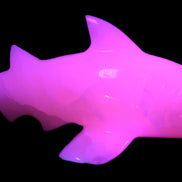 Mangano Calcite hand-carved shark 687g Rocks and Things