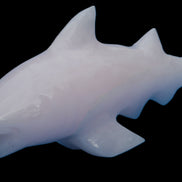 Mangano Calcite hand-carved shark 687g Rocks and Things