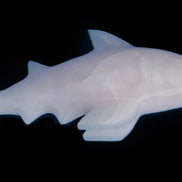 Mangano Calcite hand-carved shark 687g Rocks and Things