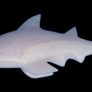 Mangano Calcite hand-carved shark 687g Rocks and Things