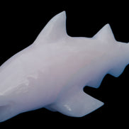 Mangano Calcite hand-carved shark 687g Rocks and Things