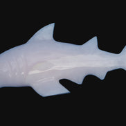 Mangano Calcite hand-carved shark 687g Rocks and Things