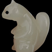 Squirrel hand carved in Calcite 352.7g in sunshine - Rocks and Things Store