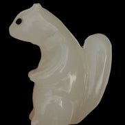 Squirrel hand carved in Calcite 352.7g in sunshine - Rocks and Things Store