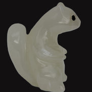 Squirrel hand carved in Calcite 352.7g in sunshine - Rocks and Things Store