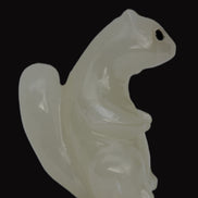 Squirrel hand carved in Calcite 352.7g in sunshine - Rocks and Things Store