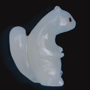 Squirrel hand carved in Calcite 352.7g  - Rocks and Things Store