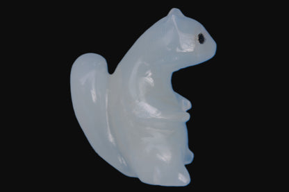 Squirrel hand carved in Calcite 352.7g Rocks and Things