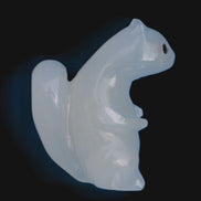 Squirrel hand carved in Calcite 352.7g  - Rocks and Things Store