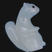 Squirrel hand carved in Calcite 352.7g  - Rocks and Things Store