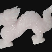 Mangano Calcite hand-carved Dragon 952g Rocks and Things