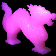 Mangano Calcite hand-carved Dragon 952g Rocks and Things