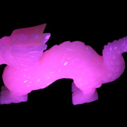 Mangano Calcite hand-carved Dragon 952g Rocks and Things