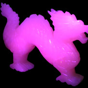 Mangano Calcite hand-carved Dragon 952g Rocks and Things