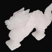 Mangano Calcite hand-carved Dragon 952g Rocks and Things