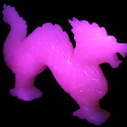 Mangano Calcite hand-carved Dragon 952g Rocks and Things