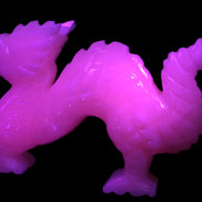 Mangano Calcite hand-carved Dragon 952g Rocks and Things