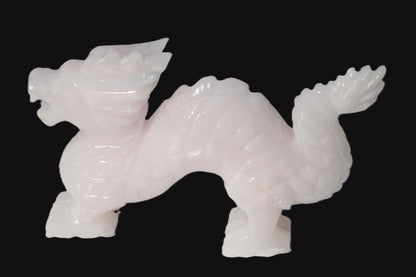 Mangano Calcite hand-carved Dragon 952g Rocks and Things